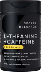 L-teanina + cafeína y MCT de coco – Energía concentrada, alerta y relajación