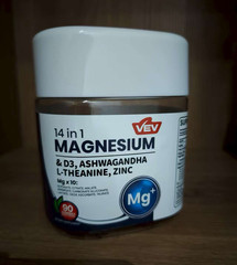 VEV 14-in-1 Magnesium Gummies w/ D3 Ashwagandha L-Theanine Zinc 90Ct
