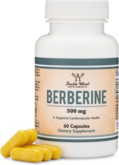 Berberine Supplement 500mg, High Purity 97% HCl, 60 Capsules (Third Party Tested