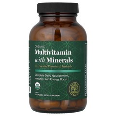 2 X Global Healing, Organic Multivitamin With Minerals, 120 Capsules