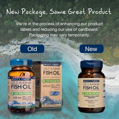 Wiley’s Finest Wild Alaskan Fish Oil Easy Swallow Minis – 120 Mini Softgels