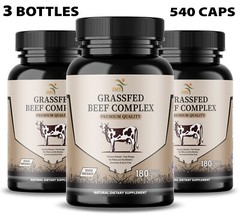 Desiccated Beef Organ Complex, Certified 100% GrassFed Undefatted 180 Capsules