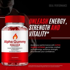 AlphaGummy Alpha Gummy Male Supplement Gummies Supplement – 120 Gummies (2 Pack)