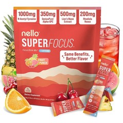 Nello Superfocus?CNootropic Focus Drink Mix for Productivity,L-Theanine