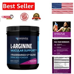 L-Arginine Powder with L-Citrulline & Beet Root – 30 Servings, Mixed Berry