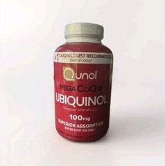 QUNOL UBIQUINOL 120 Softgels 100mg Mega CoQ10 Exp 2027