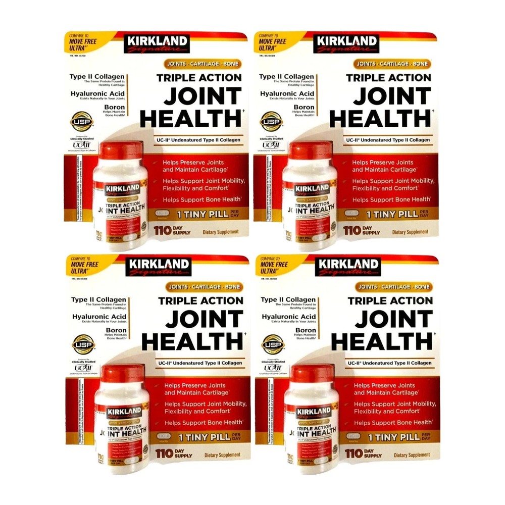Kirkland Triple Action Joint Health 110 Tablet Compare to Move Free Ultra 4 Pack