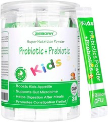 ZEBORA Kids Probiotic & Prebiotics Powder Age 3+ Support Children’s Digestive &