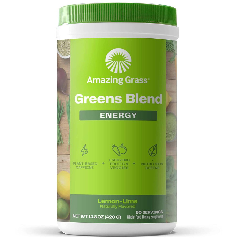 Amazing Grass, Greens Blend Energy, Powder, 14.8 oz, 60 Servings