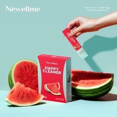 NEWELLME Happy Cleaner Gut Health Superfoods Powder, Watermelon Flavor, with