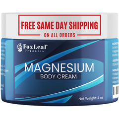 Magnesium Cream – Support for Sleep, Leg Cramps, Joints, & Muscle Soreness