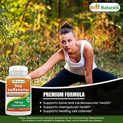 3 Pack Best Naturals Soy Isoflavones 750 mg 120 Capsules