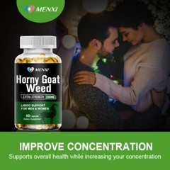 Horny Goat Weed Extract with Maca, Saw Palmetto Ginseng Arginine-3 Bottles