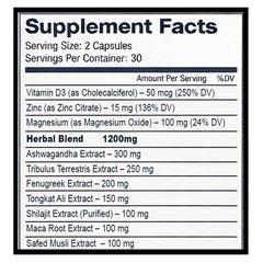 (5 Pack) Ultra Peak XL Man’s Advanced Male Support Supplement – 300 capsules