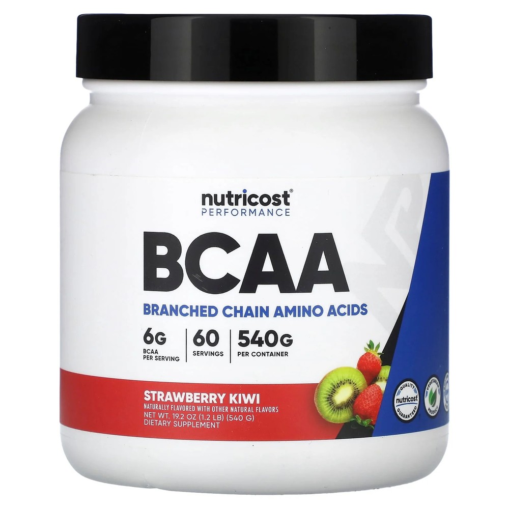 2 X Nutricost, Performance, BCAA, Strawberry Kiwi, 1.2 lb (540 g)