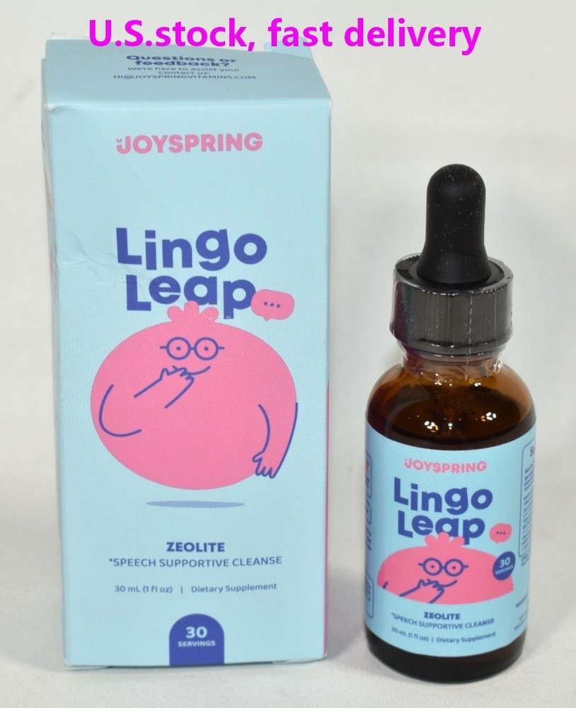 JOYSPRING Lingo Leap Zeolite Speech Supportive Cleanse 1oz READ 30 Srvg EXP 5/27