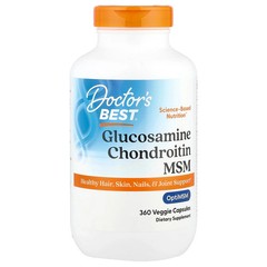 2 X Doctor’s Best, Glucosamine Chondroitin MSM, 360 Veggie Capsules