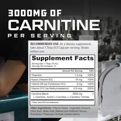 3pcs-Cutler Nutrition Liquid Carnitine 3000mg Energy and Metabolism