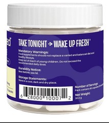 No Days Wasted DHM Detox 60 Capsules 30 Servings Evening Recovery Supplement