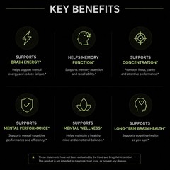 (5 Pack) Memo Matrix Nootropic Natural Brain Supplement MemoMatrix 300 Capsules
