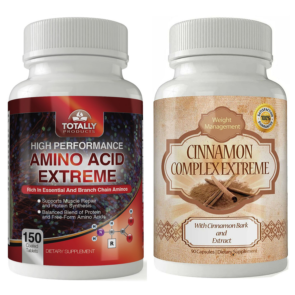 Amino Acid Muscle Support & Cinnamon Bark Weight Management Supplement 60 Caps
