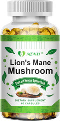 500Mg Organic Lions Mane Mushroom Nootropic Brain Memory Focus Immune Support