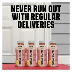 BODYARMOR LYTE, Peach Mango, Electrolyte 16 Ounce (Pack of 12), No color