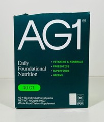 AG1 Daily Foundation Nutrition 38 Travel Packs, Vitamins/Superfood/Greens, 5/26
