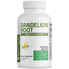 Bronson Dandelion Root 1500 MG Diuretic Herb 120 Vegetarian Capsules