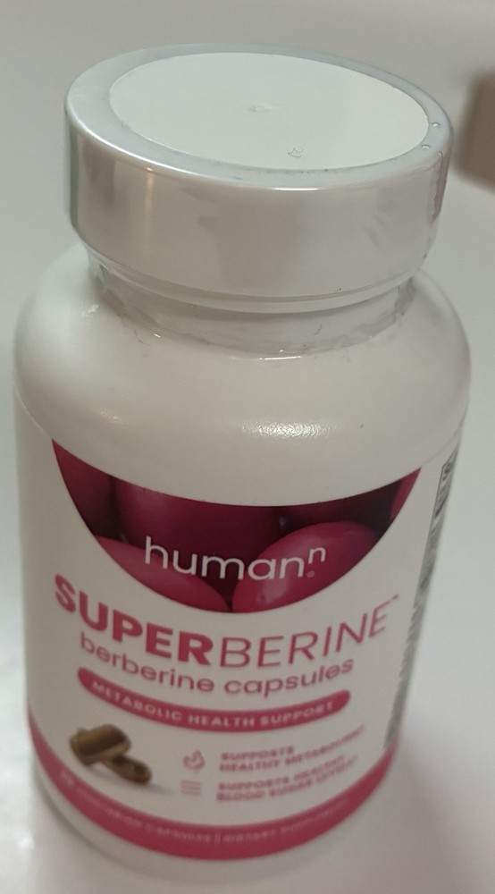 HumanN SuperBerine Berberine Capsules 30 Count NEW Sealed Exp 01/2027