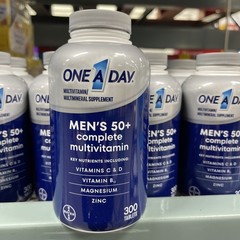 One A Day Men’s 50+ Complete Multivitamin, 300 Tablets( Exp 04/2027 Or Later)
