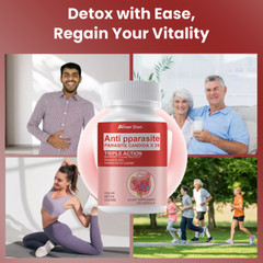 Candida Cleanse Albicans & Detox Yeast Support Complex with Enzymes 120 capsules