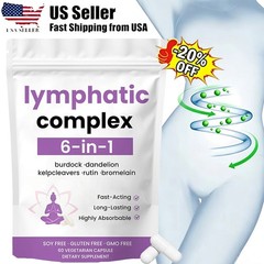 6-in-1 Lymphatic Complex,Lymphatic Drainage Supplements|Herbal Blend