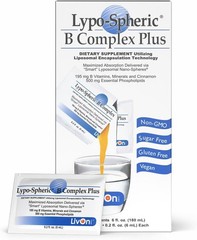 LivOn Laboratories Lypo–Spheric B Complex Plus – 30 Packets – 195 mg B Vitamin