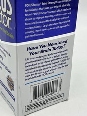 Focus Factor Extra Strength Multivitamin Brain Health 60 Count Bottle 12/27