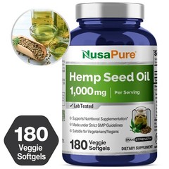 Hemp Oil Capsules | 90,000 mg Per Bottle | 180 Veggie Softgels | Max Potency