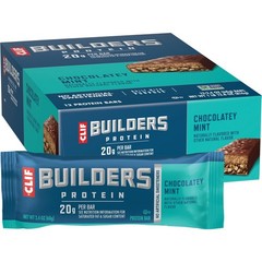 CLIF Builders Chocolate Mint Bar 12 Count, 2.4 OZ