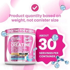 Women’s Powder Shelf Creatine w/ Collagen, BCAAs, Inositol – Clean Nutra Builder