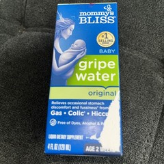Mommy’s Bliss Gripe Water Original Infant Gas&Colic Relief 2 Weeks+ 4fl oz