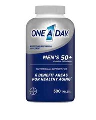 One A Day Men’s 50+ Healthy Advantage Multivitamin, 300 Tablets Exp 08/2025