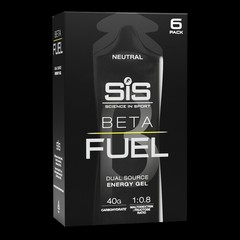 6 pack Science in Sport SiS Beta Fuel Dual-Source Energy Gels Neutral Unflavored