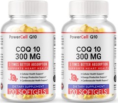 240 CoQ-10 300mg Coq10 Co Q10 Q-10 Coenzyme Heart Support NON-GMO FREE SHIP USA