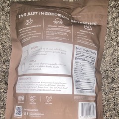 Just Ingredients Chocolate Protein Powder Casein-Free Keto Friendly 17.46oz