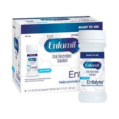 Enfamil Enfalyte Oral Electrolyte Solution 2oz 7.4 Cals Infant/Child Bottle 48