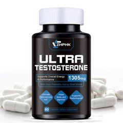 ZHPHK Testo Booster – Muscle Growth, Energy, Libido Capsules 90ct – 2 Pack