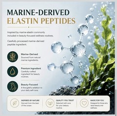 Claranova Labs Marine Elastin Peptides 1000mg Beauty Supplement 60 Capsules