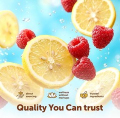 Sugar-Free Electrolyte Powder – Lemon Raspberry, 16oz – 69 Servings of Hydration