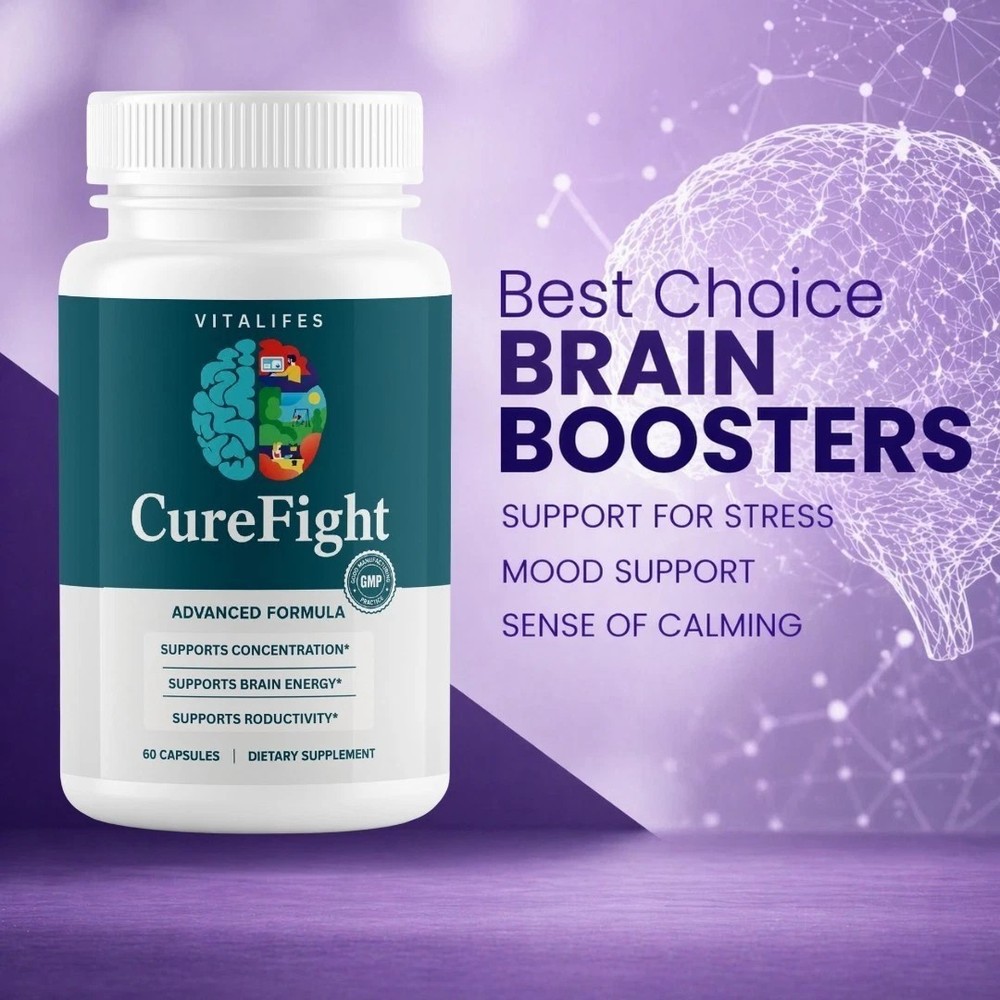 (1 pack) Cure Fight for Memory – CureFight Brain Health Supplement 60ct