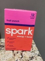 Advocare Spark Fruit Punch (12) On The Go Sticks Energy And Focus