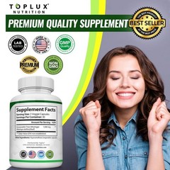 Toplux Nutrition Moringa Superfood Supplement 1200mg All-in-One Wellness 90ct